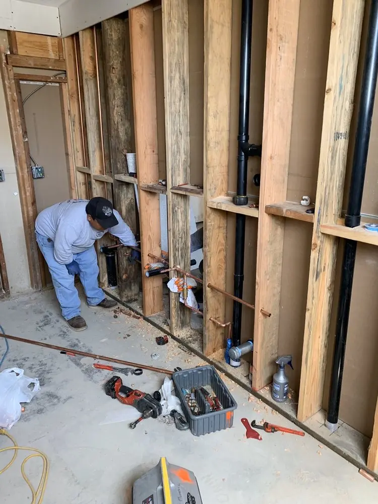 Commercial rough-in plumbing for Gas Line Repair in Brandywood